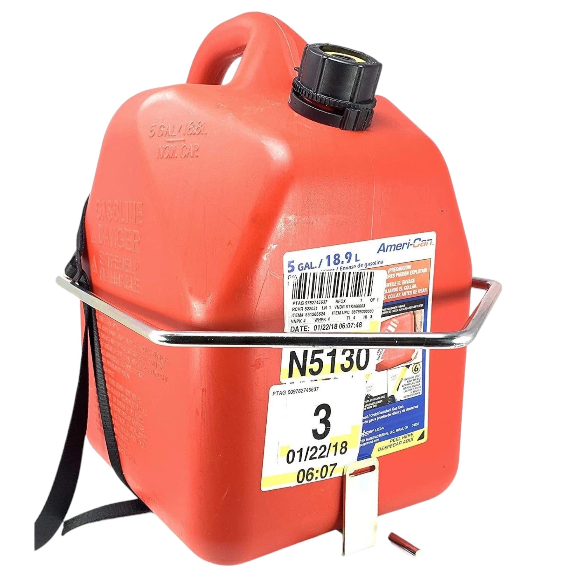 5 Gallon Gas Can Holder (Square)
