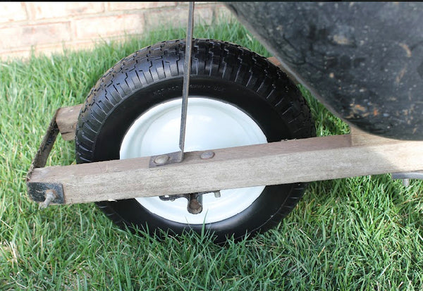 Set of 2 - 14" 3.50-8" Flat Free  All Purpose Tire on Wheel Assembly for Wheelbarrows, Carts & Lawn & Garden Tire Assemblies