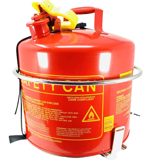 Open Box 5 Gallon Round Gas Can Holder