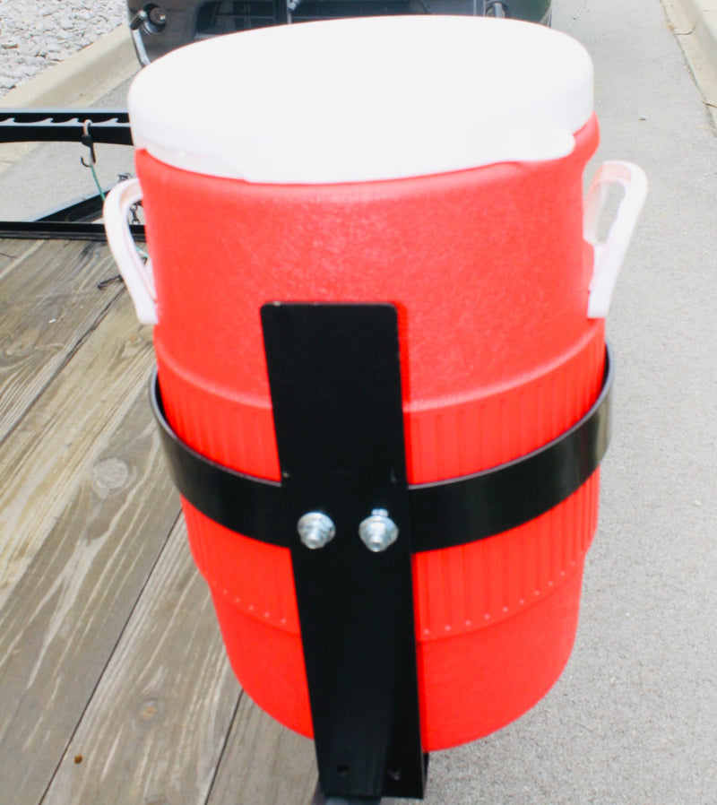 Open Box- Water Cooler Holder Rack for Truck/Trailer or Mower 5 Gallon Bucket