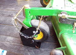Mower Holder Large Mower or Spreader Holder - Tire Lockdown For Lawn and Landscape Trailer