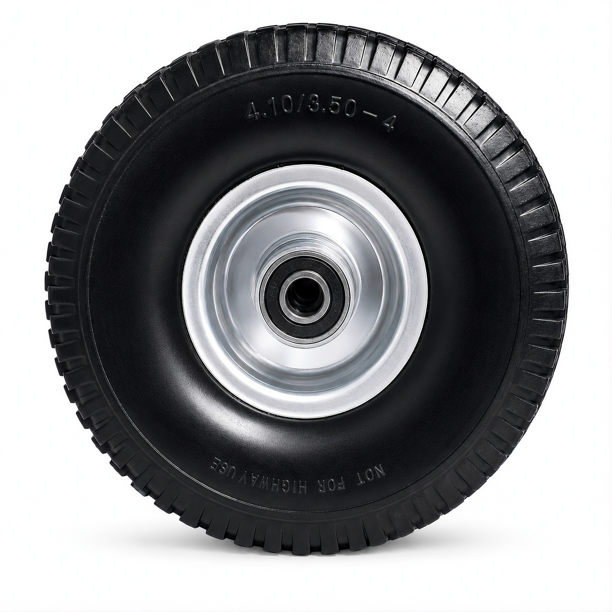 Jungle Jim's Jungle Wheels 10 Inch Flat-Free Replacement Tire with 3/4 Inch Sealed Bearings and Steel Rim