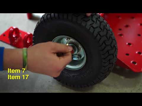 Jungle Wheels 2-Wheel Mower Sulky – Black – Jungle Jims Accessory