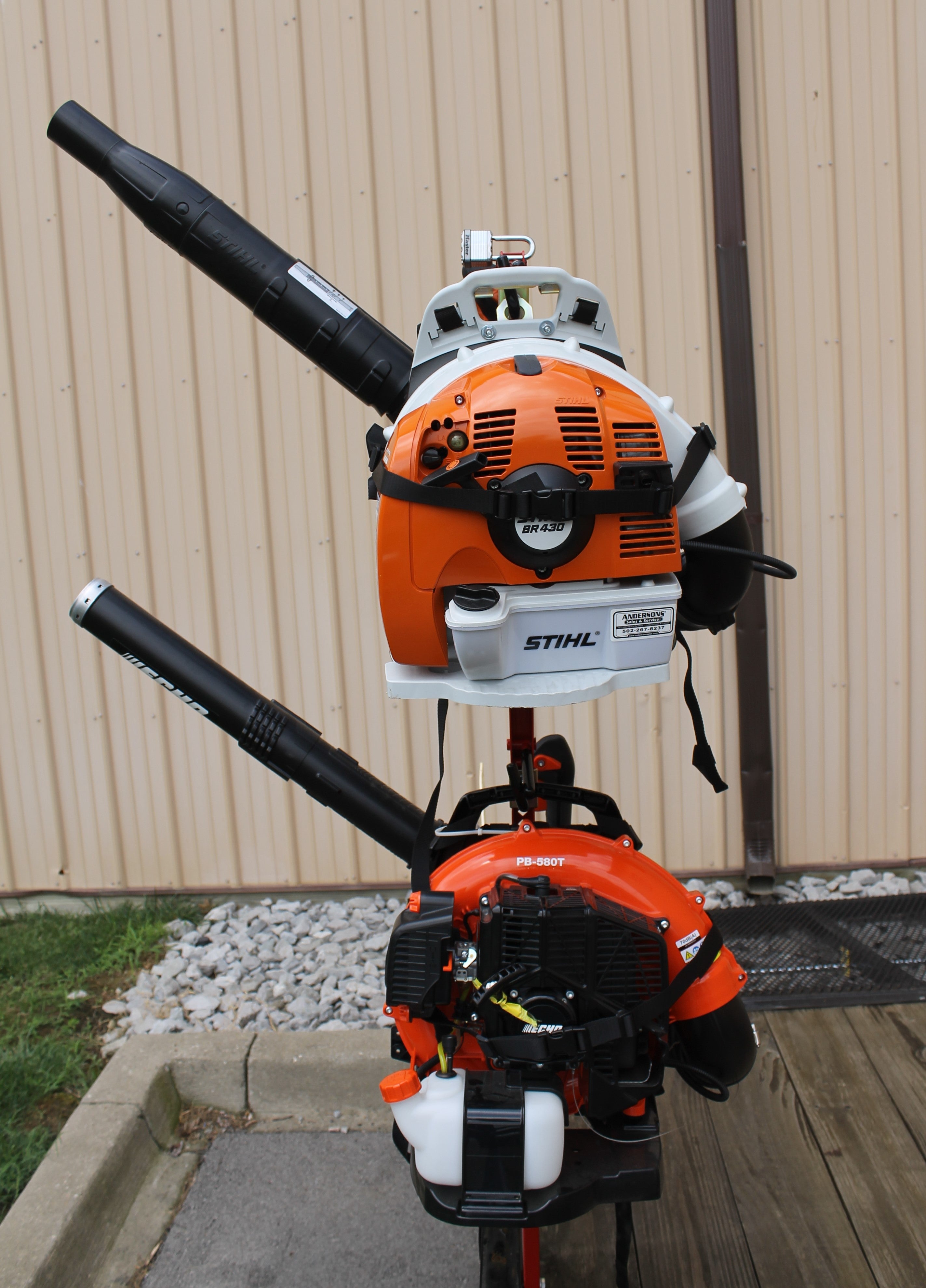 Dual Blower Holder for Landscaping Trailers – Jungle Jims