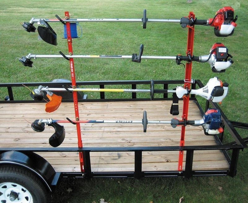 4 Trimmer Rack Trailer Set Complete