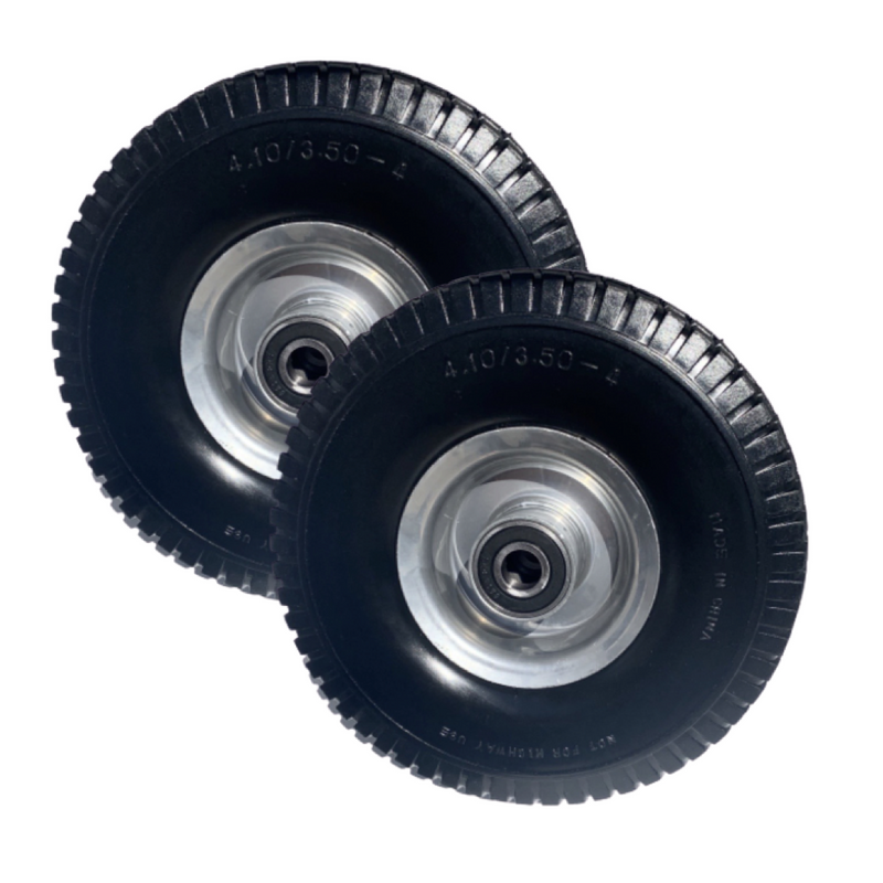 Qty 2 - Flat Free Jungle Wheels Tires