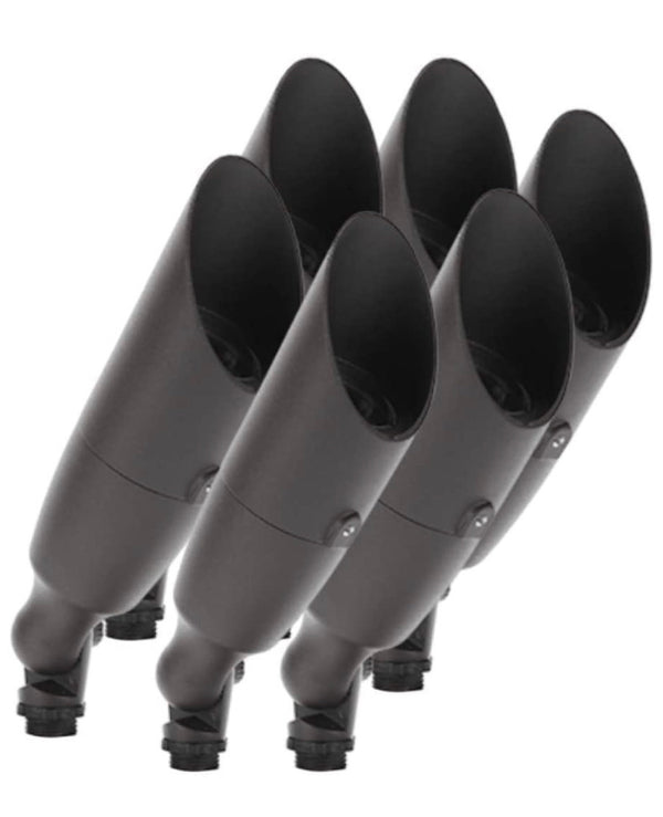 6 Pk of Directional Landscape Lights - Bronze - Copper Wire -12v